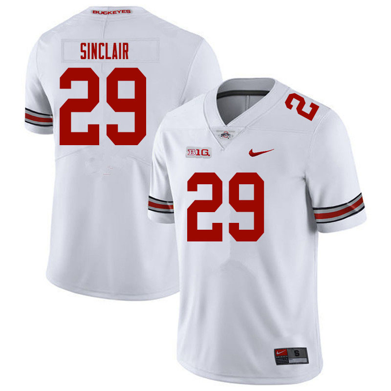 Ohio State Buckeyes #29 Darryl Sinclair College Football Jerseys Sale-White